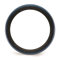 Black Carbon Fiber with Brushed Blue IP-plated Stainless Steel 8mm Band | SR671 ,