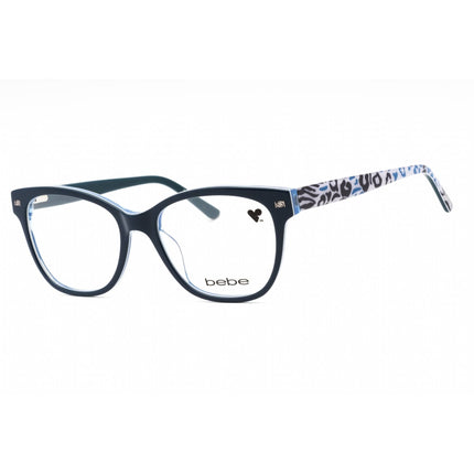 Bebe Women's Eyeglasses - Blue Animal Zyl Full Rim Cat Eye Shape Frame | BB5194 400 ,