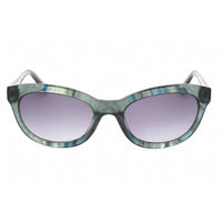 Anne Klein Women's Sunglasses - Emerald Horn Oval Full Rim Plastic Frame | AK7060 324 ,