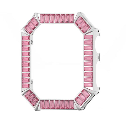 Swarovski Watch Case - Millenia Dazzling Pink Crystals On Rhodium Plated | 5619486 ,