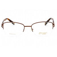 Emozioni Women's Eyeglasses - Brown Metal Oval Shape Half Rim Frame | EM 4391 009Q 00 ,