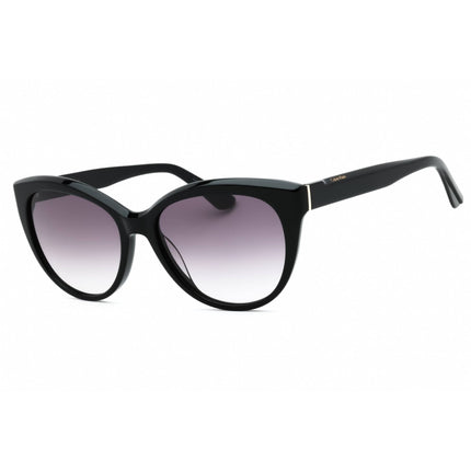 Calvin Klein Women's Sunglasses - Black Acetate Cat Eye Full Rim Frame | CK22520S 001 ,