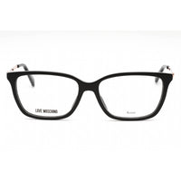Moschino Love Women's Eyeglasses - Black Acetate Rectangular Frame | MOL550 0807 00 ,