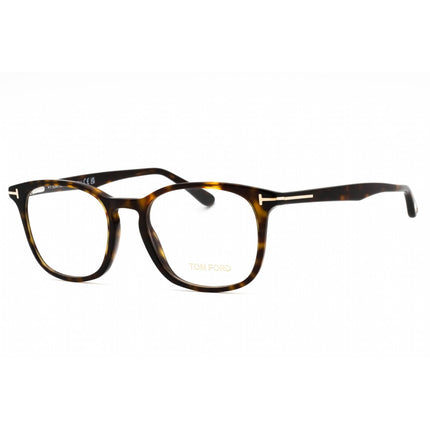 Tom Ford Men's Eyeglasses - Dark Havana Acetate Square Full Rim Frame | FT5505 52 ,