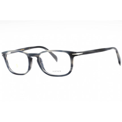 David Beckham Men's Eyeglasses - Grey Horn Rectangular Full Rim | DB 1027 02W8 00 ,