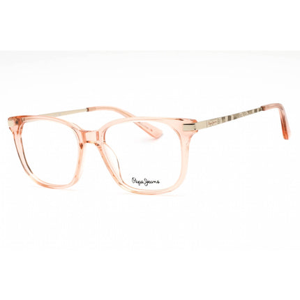 Pepe Jeans Women's Eyeglasses - Crystal Amber Plastic Square Full Rim | PJ3430 C5 ,