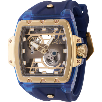 Invicta Men's Watch - Anatomic Automatic Two Tone Case Blue Silicone Strap | 44271 ,