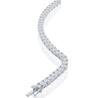 Classic Women's Necklace - Sterling Silver 4mm Round CZ Tennis, 17 Inch | M-6254-17 ,