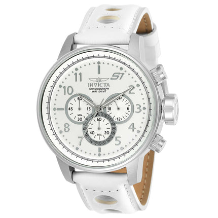 Invicta Men's Watch - S1 Rally White Dial Leather Strap Quartz Chronograph | 24083 ,