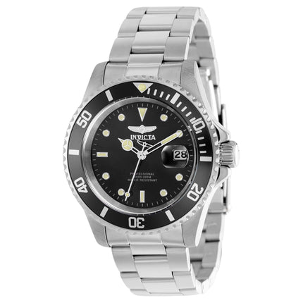 Invicta Men's Watch - Pro Diver Quartz Silver Tone and Black Rotating Bezel | 37155 ,