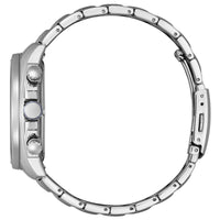 Citizen Men's Watch - Eco-Drive Chrono Black Dial Silver Tone Bracelet | CA4560-81E ,