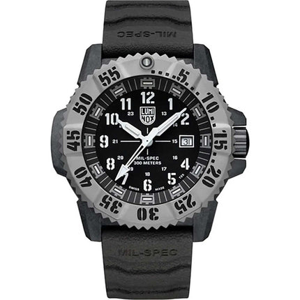 Luminox Men's Quartz Watch - Black Dial Rubber Strap Dive Military Spec | 3351.SET ,