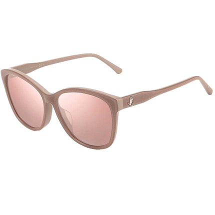 Jimmy Choo Women's Sunglasses - Pink Flash Lenses Nude Frame | LIDIE/F/SK 0FWM 2S ,