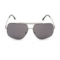 Tom Ford Unisex Sunglasses - Shiny Dark Ruthenium Metal Frame Smoke Lens | FT0927 12A ,