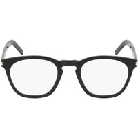 Saint Laurent Unisex Eyeglasses - Black Acetate Square Frame Demo Lens | SL30SLIM 001 ,