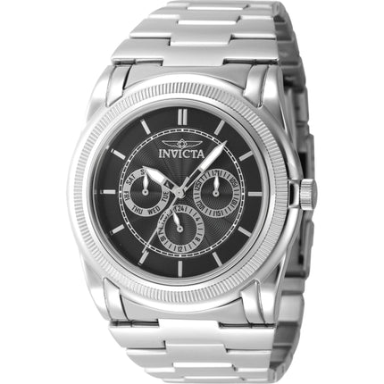 Invicta Men's Watch - Slim Gunmetal Dial Silver Tone Stainless Steel Bracelet | 46258 ,