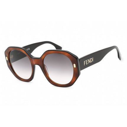 Fendi Men's Sunglasses - Tortoise Plastic Geometric Full Rim Frame | FE40045I 53B ,