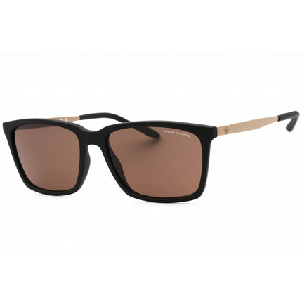 Armani Exchange Men's Sunglasses - Matte Black Rectangular Frame | 0AX4138S 807873 ,