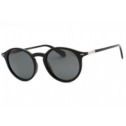 Polaroid Core Unisex Sunglasses - Black Round Full Rim Frame | PLD 2116/S 0807 M9 ,