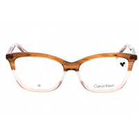 Calvin Klein Women's Eyeglasses - Striped Brown/Grey/Rose Full Rim Frame | CK23545 225 ,