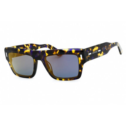 Calvin Klein Unisex Sunglasses - Havana Blue Acetate Full Rim Frame | CK23504S 422 ,