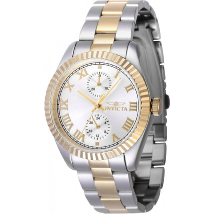 Invicta Women's Quartz Watch - Specialty Silver Tone Dial Two Tone Bracelet | 47440 ,
