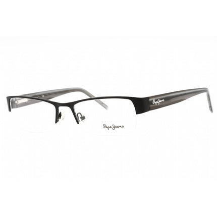 Pepe Jeans Unisex Eyeglasses - Black Metal Rectangular Half Rim Frame | PJ1112 C1 ,
