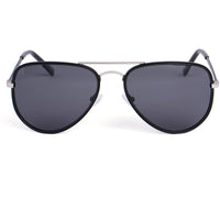 Invicta Unisex Sunglasses - Black/Silver Copper Aviator Frame Smoke Lens | IEW055-04 ,