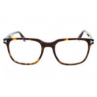 Tom Ford Men's Eyeglasses - Dark Havana Rectangular Full Rim Frame | FT5818-B 052 ,