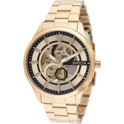 Invicta Men's Watch - Specialty Automatic Gold Tone and Black Dial Bracelet | 46734 ,