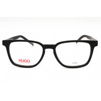 HUGO Men's Eyeglasses - Matte Black Plastic Rectangular Full Rim | HG 1130 0003 00 ,