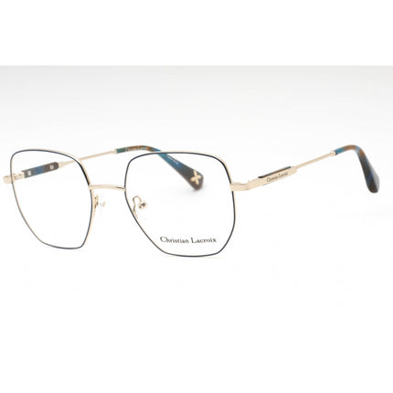 Christian Lacroix Women's Eyeglasses - Blue/Gold Metal Geometric Frame | CL3077 600 ,