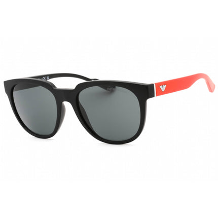 Emporio Armani Men's Sunglasses - Matte Black Plastic Oval Frame | 0EA4205 500187 ,