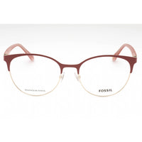 Fossil Women's Eyeglasses - Pink Nude Metal Round Full Rim Frame | Fos 7041 0C9N 00 ,