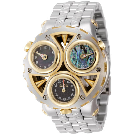 Invicta Men's Watch - Cerberus Quartz Tri Time Silver Tone Bracelet | 44593 ,