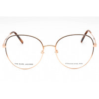 Marc Jacobs Women's Eyeglasses - Gold Brown Metal Oval Full Rim | MARC 590 001Q 00 ,
