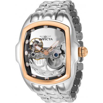 Invicta Men's Watch - Lupah Automatic Silver Tone Ghost Bridge Dial Bracelet | 36416 ,