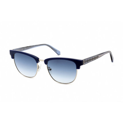 Guess Men's Sunglasses - Shiny Blue Rectangular Frame Gradient Blue Lens | GU00037 90W ,