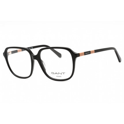 GANT Women's Eyeglasses - Shiny Black Plastic Square Full Rim Frame | GA4155 001 ,