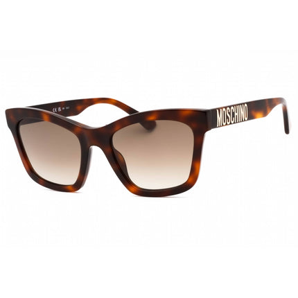 Moschino Women's Sunglasses - Havana 2 Plastic Full Rim Cat Eye | MOS156/S 005L HA ,