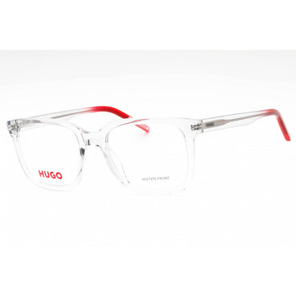 Hugo Men's Eyeglasses - Grey Red Plastic Square Shape Full Rim Frame | HG 1261 0268 00 ,