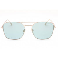 Tom Ford Women's Sunglasses - Shiny Rose Gold Frame Blue Mirror Lens | FT0680 28X ,