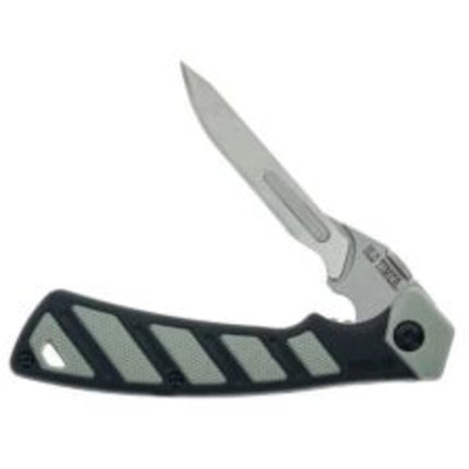 Schrade Old Timer Linerlock Knife - Replaceable Blade Black/Gray Handle | 1123114 ,