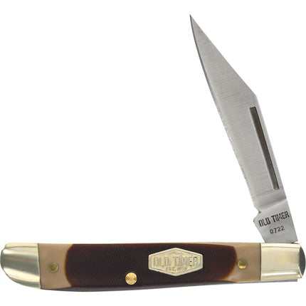 Schrade Pocket Knife - Old Timer Pal Delrin Handle Stainless Steel Blade | SC12OT ,