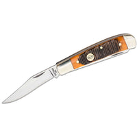 Schrade Folding Knife - Old Timer Generational Trapper Two Steel Blade | SC1137134 ,
