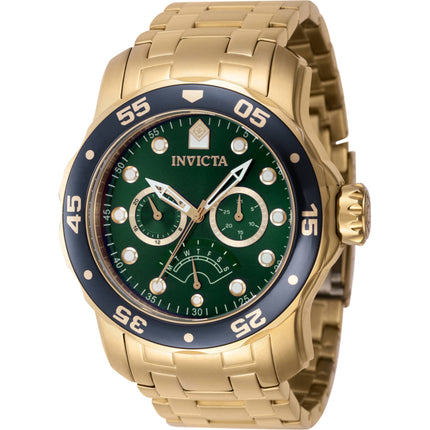 Invicta Men's Quartz Watch - Pro Diver Green/Gold Tone Rotating Bezel Bracelet | 46998 ,