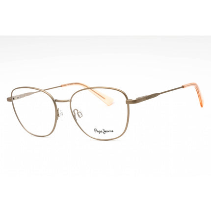Pepe Jeans Women's Eyeglasses - Brown Metal Square Full Rim Frame | PJ1358 C3 ,