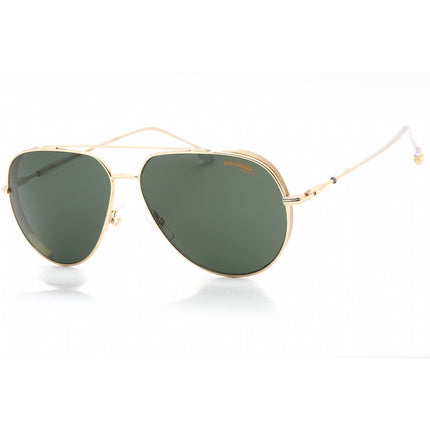Carrera Men's Sunglasses - Gold Crystal Metal Frame Green Lens | CARRERA 221/S 0LOJ QT ,