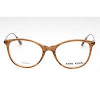 Anne Klein Women's Eyeglasses - Mocha Plastic Round Shape Full Rim Frame | AK5072 200 ,