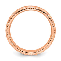 Sterling Silver Stackable Expressions Pink-plated Ring | QSK312 ,